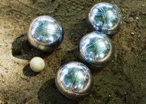 Bocce Balls Used To Make A Raffa Shot